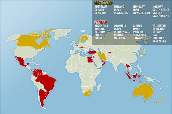 Banned Countries for Vaping